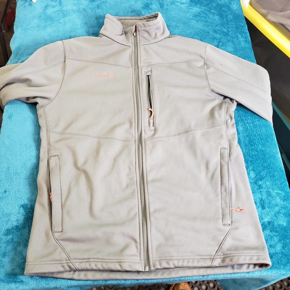 Avalanche Womens Gray Long Sleeve Full Zip Sweater Size Medium 100% Polyester